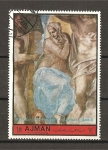 Stamps United Arab Emirates -  Pinturas de Miguel Angel.