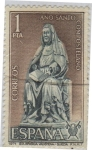 Sellos de Europa - Espaa -  Año santo compostelano-Sta.Brigida de Vadstena(Suecia)-1971