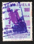 Stamps : America : Venezuela :  II Conferencia Internacional de Ministros de Trabajo