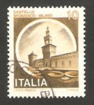 Stamps Italy -  1434 - Castillo Sforzesco de Milan