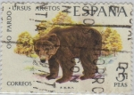 Sellos del Mundo : Europa : Espa�a : fauna iberica-Oso pardo-1971