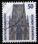 Stamps Germany -  Edificios.Freiburger Münster.