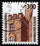 Stamps Germany -  Edificios. Hambacher Schloss.
