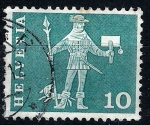Stamps Switzerland -  Correo a pie.