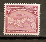 Sellos de America - Panam -  AVIÓN  SOBRE  PANAMÁ