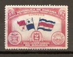 Stamps America - Panama -  BANDERA  DE  PANAMÁ  Y  COSTA  RICA