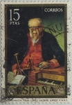 Stamps Spain -  Vicente Lopez Portaña-El organista Felix Lopez-1973