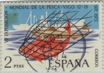 Stamps Spain -  VI exposición mundial de pesca-1973