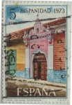 Stamps Spain -  Hispanidad-Nicaragua-casa colonial-1973