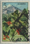 Stamps Spain -  Flora-acebiño-1973