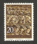 Sellos de Europa - Yugoslavia -  soldados