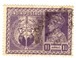 Stamps : Asia : India :  George VConmemorativo de la Victoria