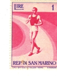 Stamps San Marino -  Deportista