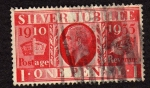 Stamps : Europe : United_Kingdom :  Festejos de Plata George V