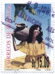 Stamps Bolivia -  America UPAEP - Trajes tipicos