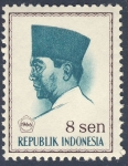 Sellos de Asia - Indonesia -  Achmed Sukarno 1966