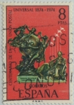 Stamps Spain -  centenario de la union postal universal-1974