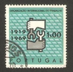 Stamps Portugal -  organización internacional del trabajo
