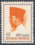 Sellos de Asia - Indonesia -  Achmed Sukarno 1966