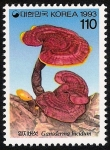 Stamps Asia - South Korea -  SETAS-HONGOS: 1.230.012,00-Ganoderma lucidum
