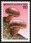 Stamps Asia - South Korea -  SETAS-HONGOS: 1.230.014,00-Lentinula edodes