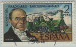 Sellos de Europa - Espaa -  125º Aniversariodel ferrocarril Barcelona-Mataro-1974