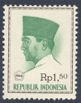 Sellos del Mundo : Asia : Indonesia : Achmed Sukarno 1966