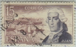 Stamps Spain -  Personajes españoles-Jorge Juan-1974