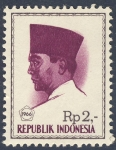 Sellos de Asia - Indonesia -  Achmed Sukarno 1966