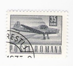 Stamps Romania -  avioneta (repetido)