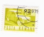 Stamps Romania -  coche (repetido)