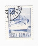 Stamps Romania -  BARCO (repetido)