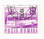 Stamps Romania -  autocar (repetido)