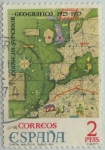 Sellos de Europa - Espaa -  L aniversario consejo superior geográfico-1974
