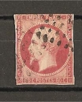 Stamps : Europe : France :  Napoleon III - Matasellos rombo.