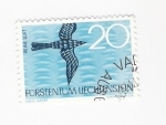 Stamps Europe - Liechtenstein -  pajaro