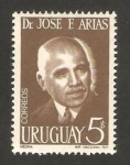 Sellos de America - Uruguay -  jose f. arias