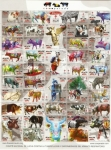 Stamps Mexico -  Cow Parede