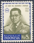 Sellos del Mundo : Asia : Indonesia : Let. Djen. T.N.I. Anumerta S. Parman 1918-1965