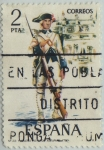 Stamps Spain -  uniformes militares-Fusilero del Regimiento de Asturias-1975
