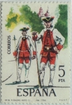 Sellos de Europa - Espaa -  uniformes militares-Fusilero del Regimiento de Vitoria-1975