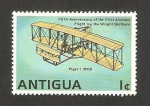 Stamps America - Antigua and Barbuda -  75 anivº del aeroplano