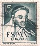 Stamps : Europe : Spain :  Edifil 1073, Tirso de Molina