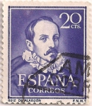 Stamps Spain -  Edifil 1074, Ruiz de Alarcon