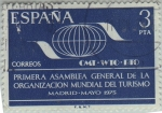 Stamps Spain -  1ª asamblea gral. de la Org.mundial del turismo-1975