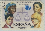Stamps Spain -  Año internacional de la mujer-1975