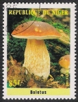Stamps Niger -  SETAS-HONGOS: 1.202.001,00-Boletus edulis