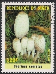 Sellos del Mundo : Africa : Niger : SETAS-HONGOS: 1.202.003,00-Coprinus comatus