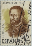 Stamps Spain -  Hispanidaad-Costa Rica-Tomas de Acosta-1976