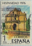 Stamps Spain -  Hispanidad-Costa Rica-Iglesia de Nicoyá-1976